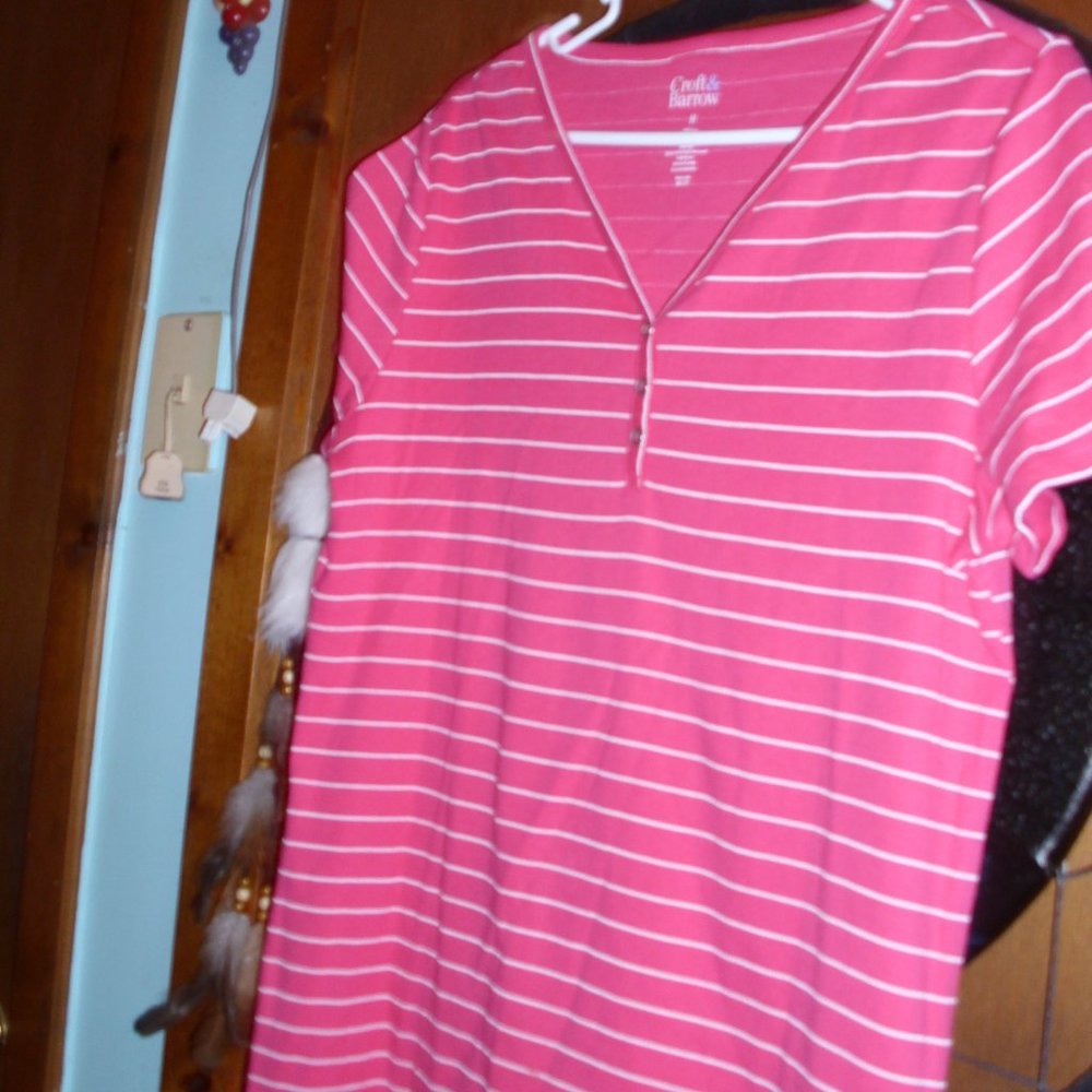 croft & barrow size med cotton tee